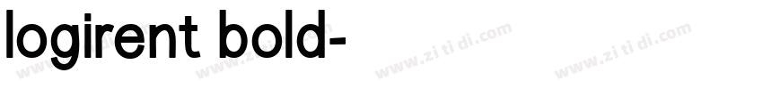 logirent bold字体转换